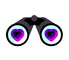 Heart Binoculars