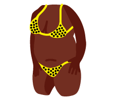 Yellow Polka Dot Bikini